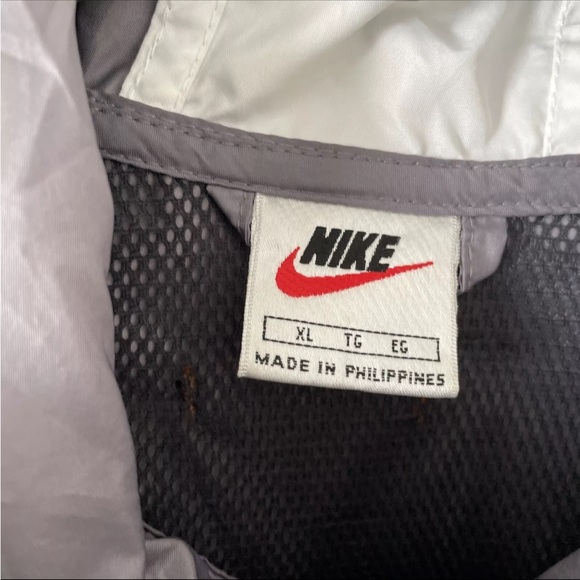 Vintage Nike Front Pouch Quarter Zip Windbreaker Jacket Size XL Gray - Picture 4 of 5